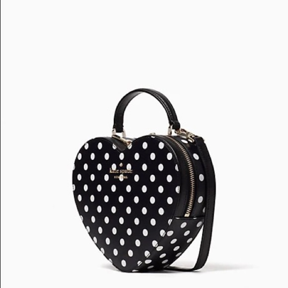 Kate Spade Love Shack Polka Dot Heart Purse